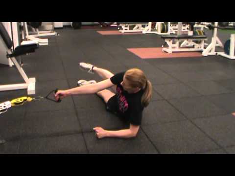 Side Plank cable row
