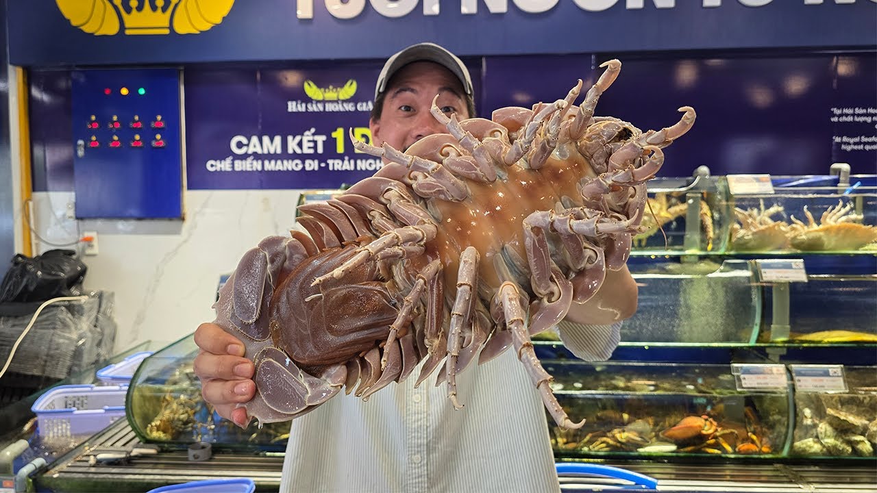 초대형 심해 해산물을 통째로 숯불에 구워서 먹어보자!