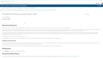 MyVulns.com: Windows Security Feature Bypass in Secure Boot (BootHole)