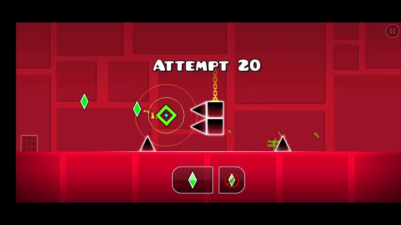 Playing Geometry Dash but Upside Down Game - YouTube