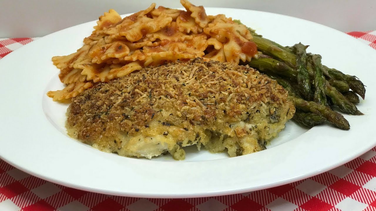 Parmesan Pesto Crusted Chicken Breast Easter Recipe Spring