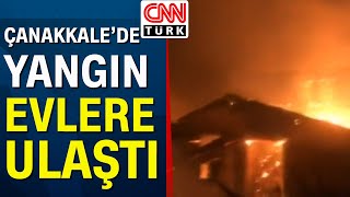 Çanakkalede Alevlerle Mücadele 6 Köy Ve Üniversite Kampüsü Boşaltıldı