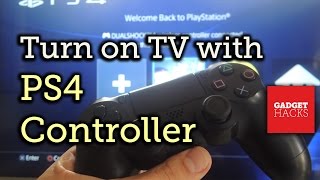 Turn Your TV on Using Your PS4 Controller [How-To]