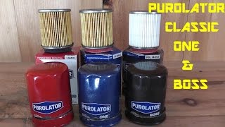 Purolator Classic  Purolator One  Purolator Boss Oil Filter Review | Purolator Oil Filters