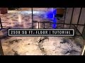 2,500 Sq Ft Metallic Epoxy Coating Over Existing Tile Floor