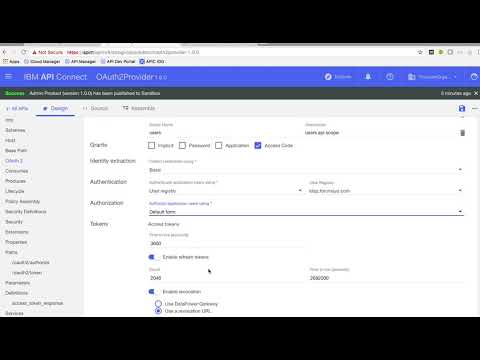 07 APIC Create OAuth 2 Provider API - YouTube
