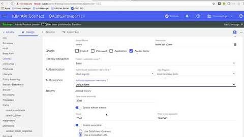 07   APIC   Create OAuth 2 Provider API