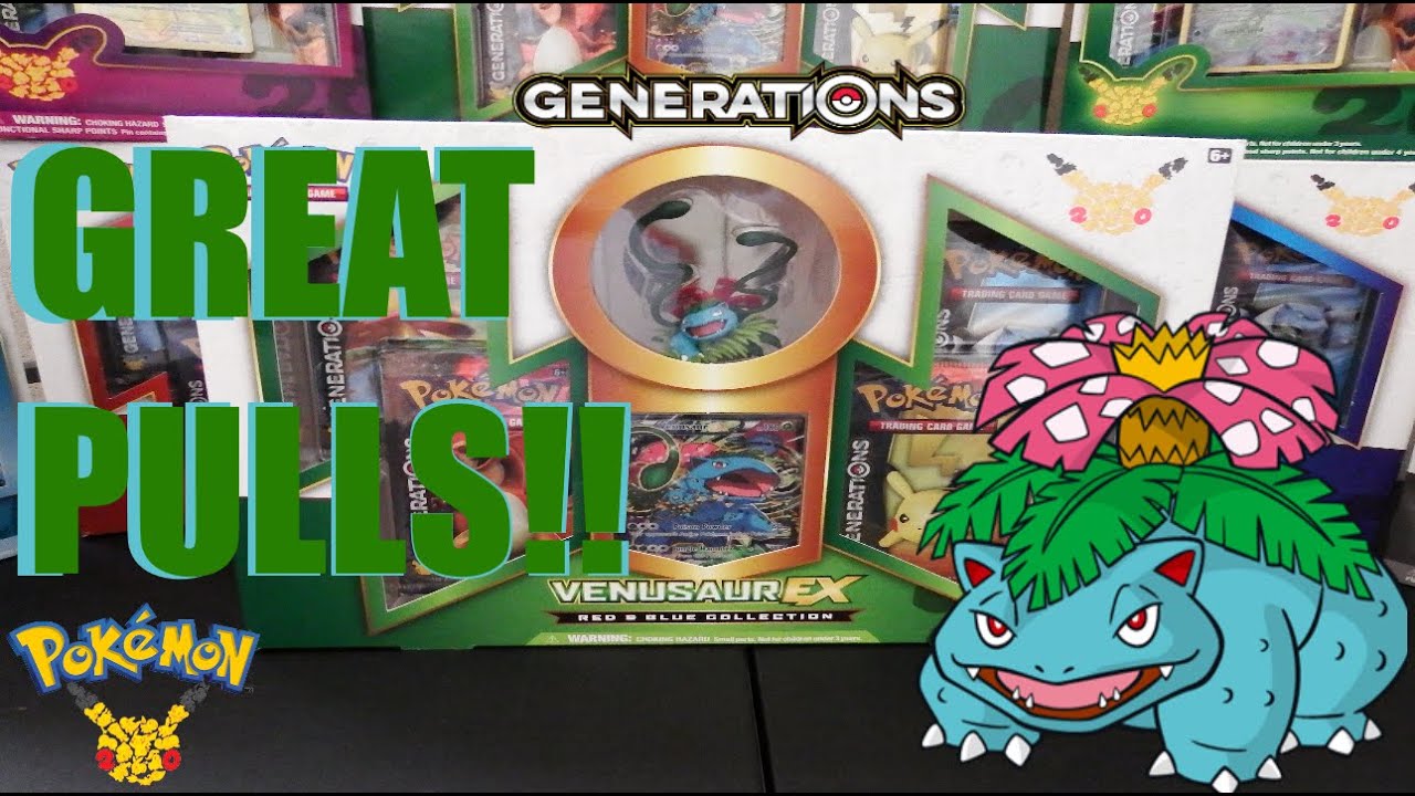 Venasaur EX 20th Anniversary Red and Blue Collection Box!!