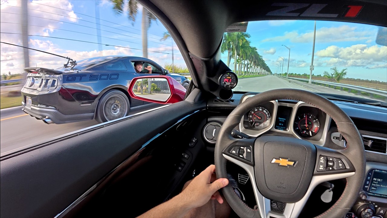 LOUD Shelby GT500 vs Camaro ZL1 POV Drive — Who’s FASTER?