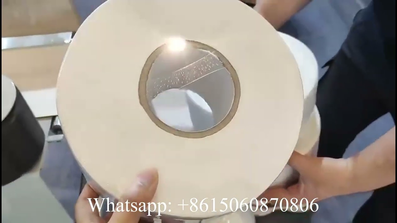 Good quality jumbo roll bath tissue paper wrapping machine