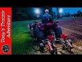 Small Tractor Planting At NIGHT! Can It be Done?