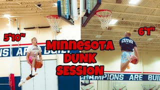 6’1” Dunker Goes CRAZY In Minnesota Dunk Session! Ft Dylan Haugen and Minnesota Dunkers!