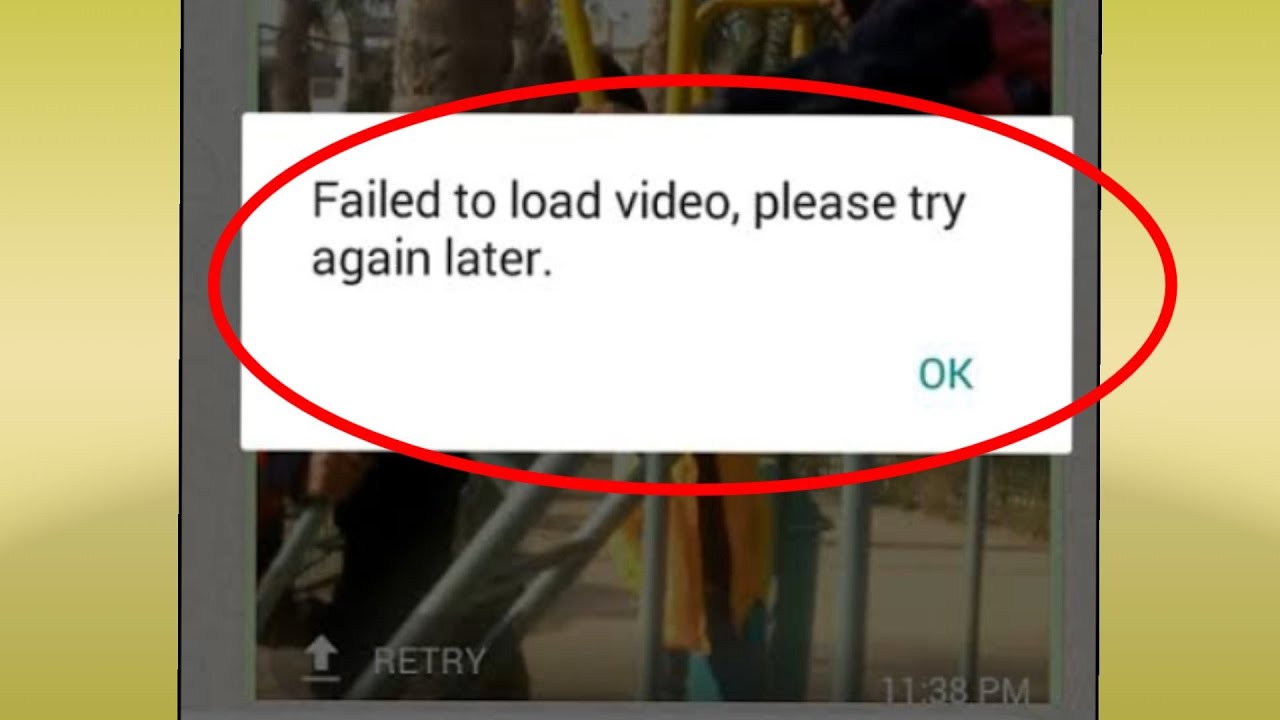 Whatsapp Fix Failed to load video, please try again later Problem Solve ...