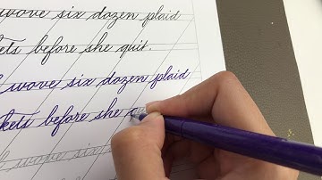 Spencerian script: Lowercase Pangram 2 | The Calligraphy Academy