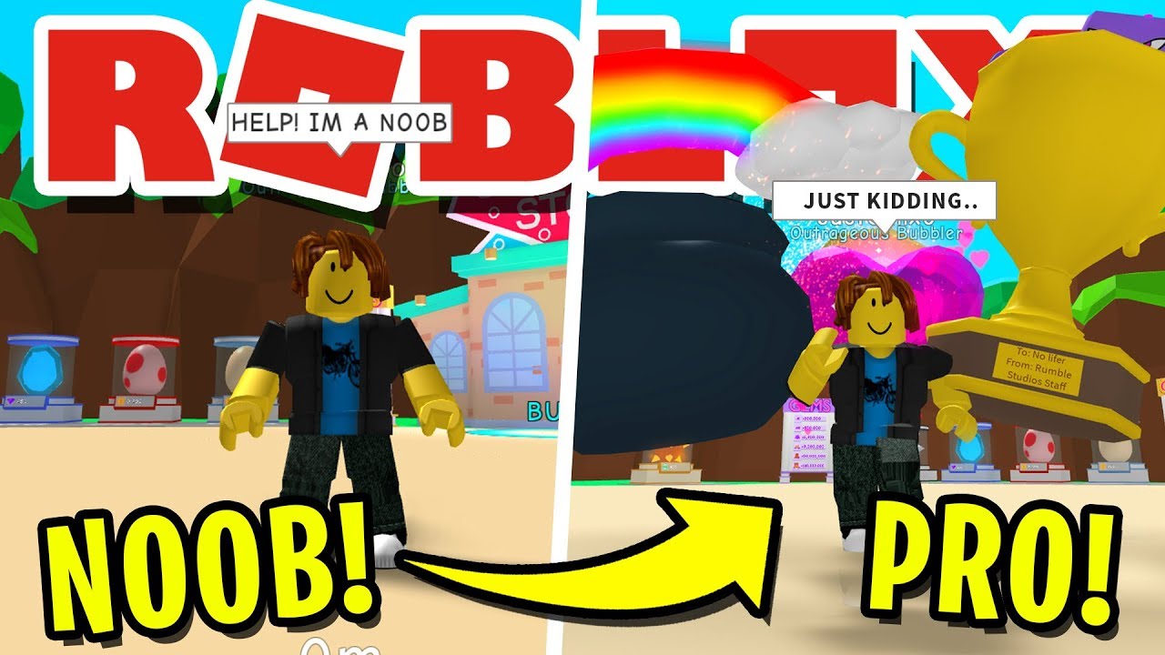 Noob Disguise Trolling With Trophy Pot O Gold Soul Heart In Roblox Bubblegum Simulator - try hard here meaning of noob just kidding roblox