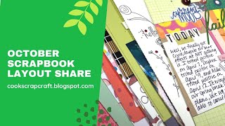 October 2022 Scrapbook Layout Share