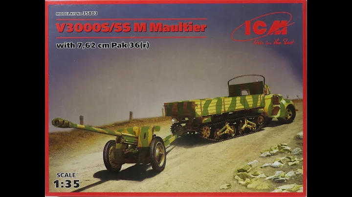 1/35 ICM V3000S/SS M Maultier With 7,62 Pak 36(r) Kit# 35803