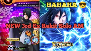 Nxb Nv: BROKEN? G.O.A.T 🐐 Wandering Ninja Sasuke Solo Attack Mission | Naruto Ninja Voltage