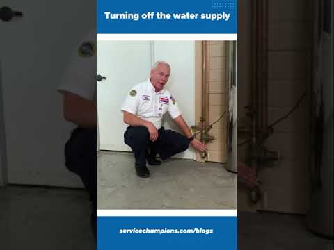 How to turn off the water supply to your home