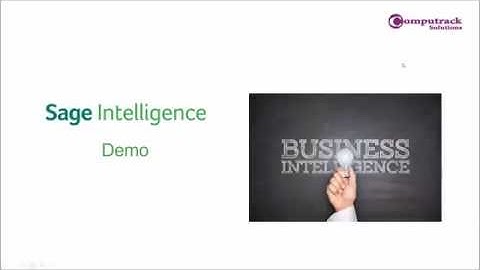 Sage Intelligence - Report Manager Demo