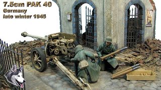 10-Year-Old DIORAMA! Verlinden Plaster Building AFV Club PaK 40 (1/35 Scale) 10-Year-Old DIORAMA! Verlinden Plaster Building AFV Club PaK 40 (1/35 Scale)