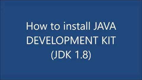 How to Download and install Java Development kit (JDK 8) SE in 2 minutes