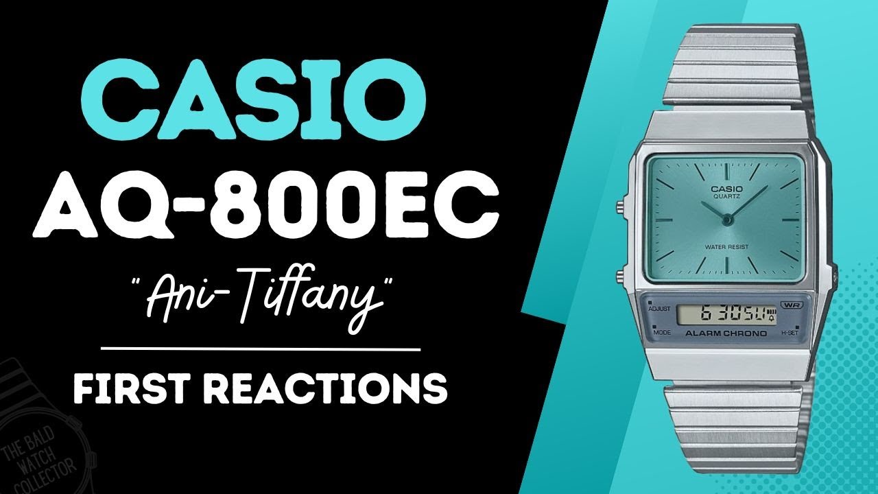 My first reaction to the new Casio Ani-Tiffany AQ-800EC-2AEF - YouTube