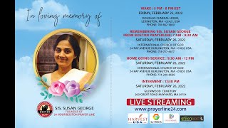 Homegoing Service of Susan George