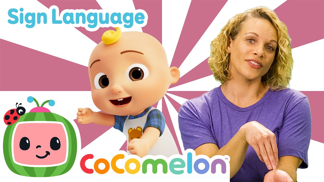Five Little Monkeys Jumping On The Bed | CoComelon with ASL | 🖐️ Sign Language for Babies 🖐️