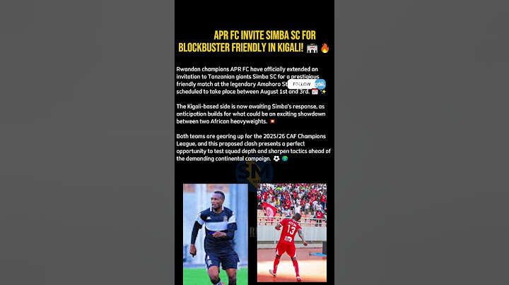 🇷🇼🇹🇿 APR FC INVITE SIMBA SC FOR BLOCKBUSTER FRIENDLY IN KIGALI! 🏟️🔥
