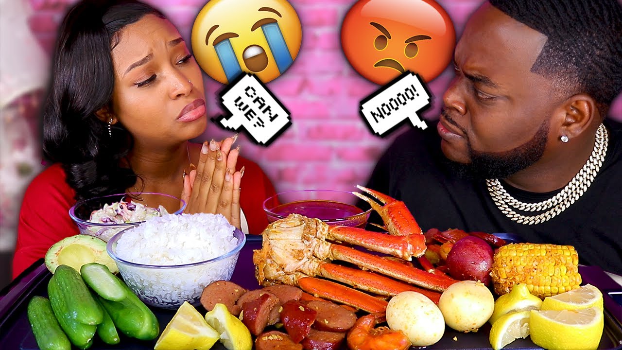 NAMING OUR BABY AFTER MY EX PRANK + HUGE SEAFOOD BOIL MUKBANG | QUEEN BEAST FT BEAST MODE