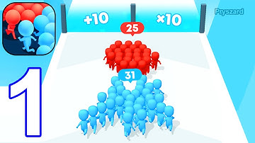 Count Masters: Stickman Games - Gameplay Walkthrough Part 1 All Levels 1-14 Stick Runner (Android)