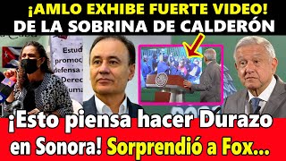 ¡AMLO exhibe video escándalo de la sobrina de Calderón Esto piensa hacer Alfonso Durazo en Sonora