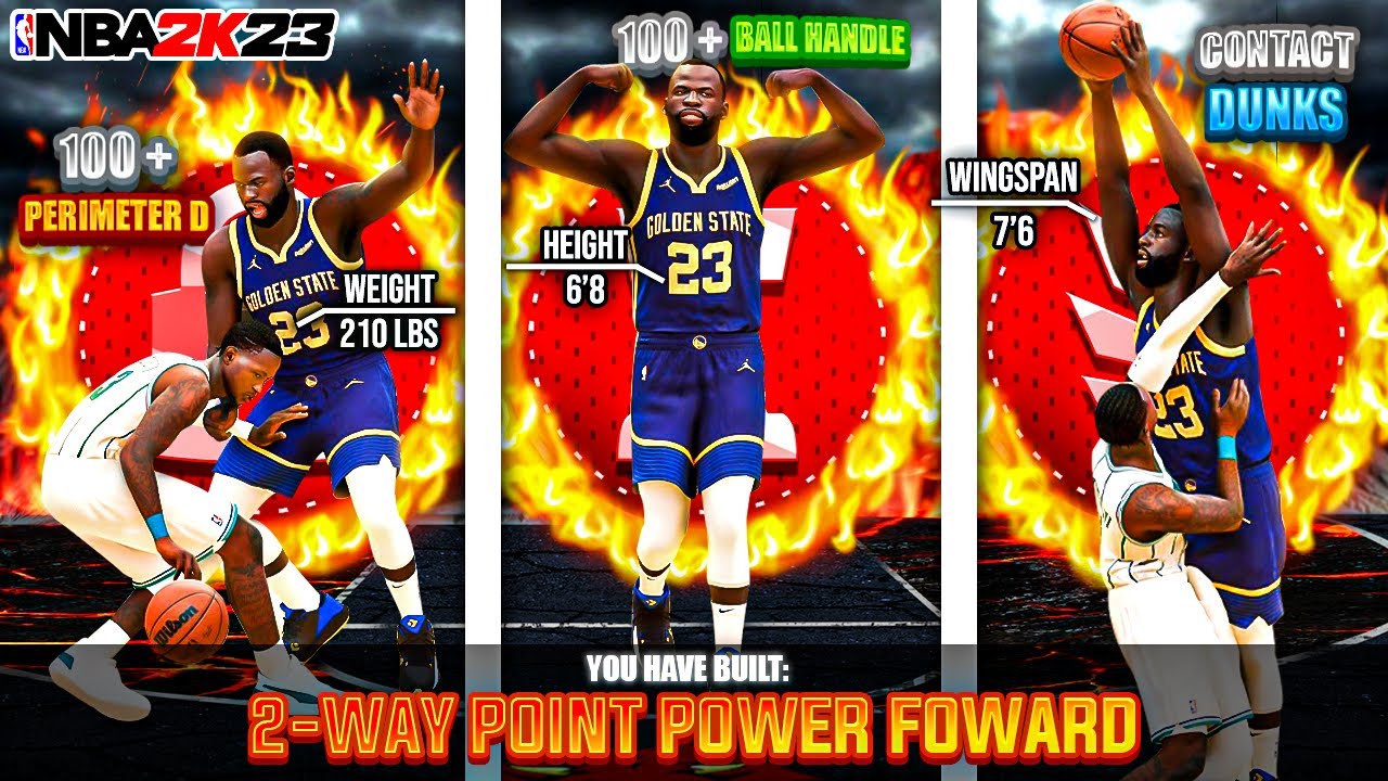 *FIRST EVER 2 WAY POINT POWER FORWARD* BUILD W/ 100+ BALL HANDLE on NBA 2K23! (MOST RARE BIG
