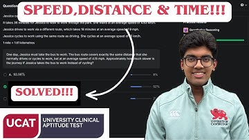 SPEED/DISTANCE/TIME SOLVED!!! | UCAT QR TIPS AND TRICKS #5