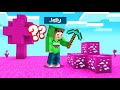 Finding DIAMONDS In A WORLD OF PINK! (Minecraft)