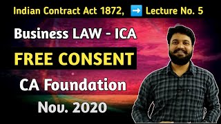 Free consent Indian Contract Act l CA Foundation l CTC Classes