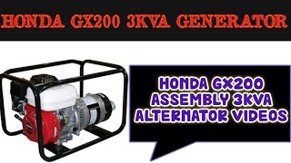 Honda Gx 200 Assembly 3kva alternator