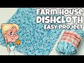 EASY Farm House Dishcloth - Crochet Tutorial - #MAKEITPREMIER