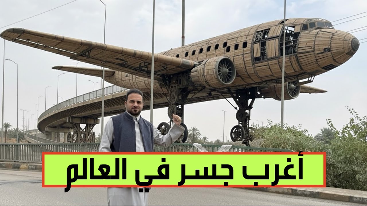 الحمداني يوثّق جسراً لا يعرفه البشر..تتسابق فوقه الطائرات بينما السيارات ممنوعة من العبور عليه! 