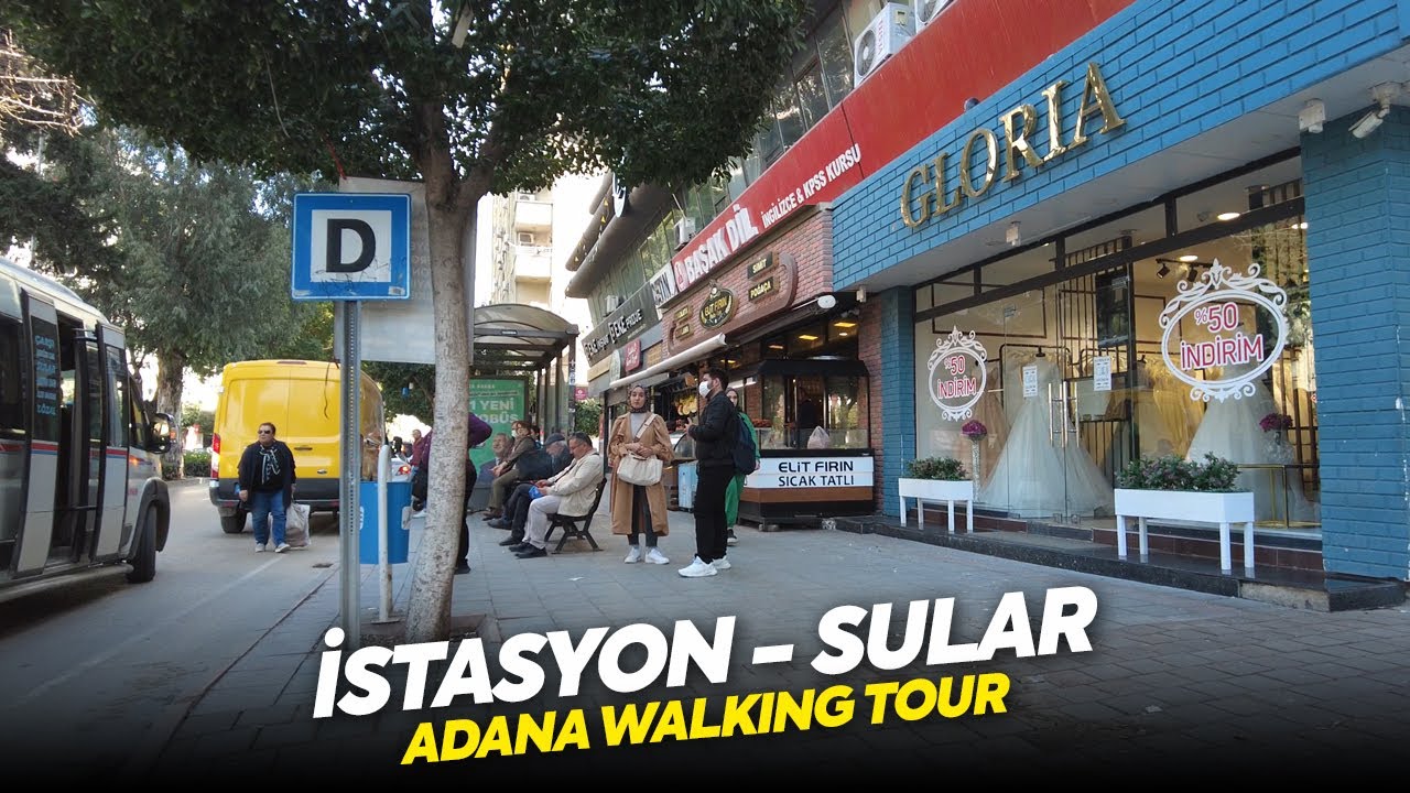 Mücahitler Cad. - Cevat Yurdakul Cad. | Adana Walking Tour | 4K Turkey