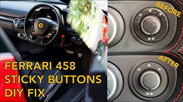 Ferrari Sticky Buttons DIY Fix Without Disassembly