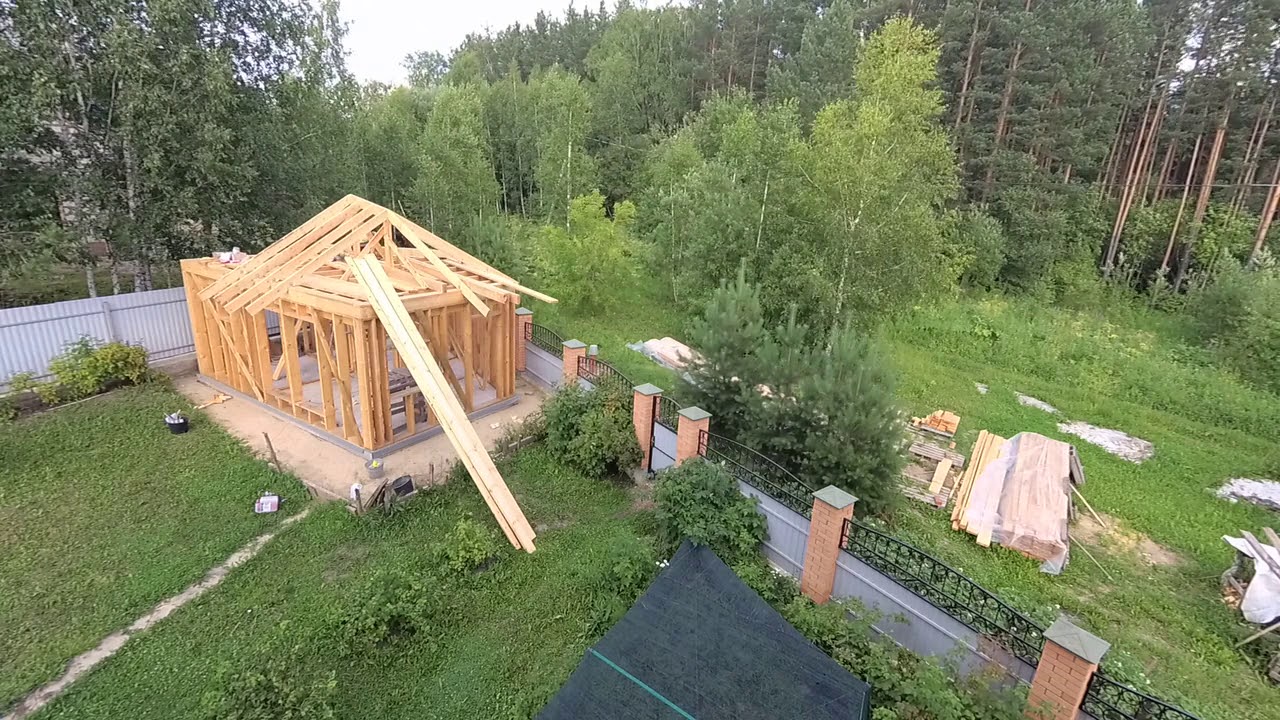 Баня Каркас 8.07.20 Стропила