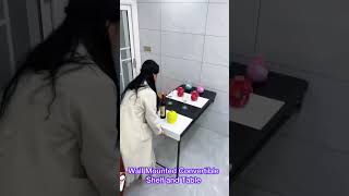Wall Mounted Convertible Shelf and Table