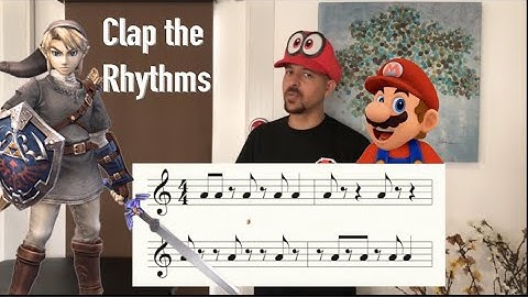 Rhythm Clapping with Mr. Gordon - Super Mario & Zelda - learn to read music - clap along!!!