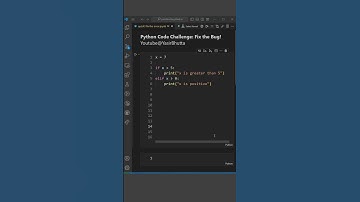 Python Quiz #43 Fix the Bug in Python: A Coding Challenge | Python Tutorial for Beginners | if else