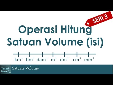 Cara Mudah Operasi Hitung Volume