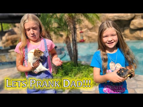 Taking Our Pets for a Walk & Pranking Our Dad!!!