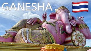 My favorite spot in Thailand! Pink Ganesha in Wat Saman Rattanaram #travelvlog