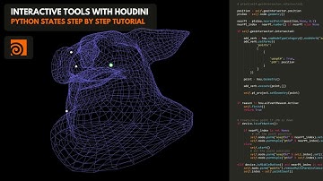 Interactive Tools with Houdini Python States | Draw pts on geo